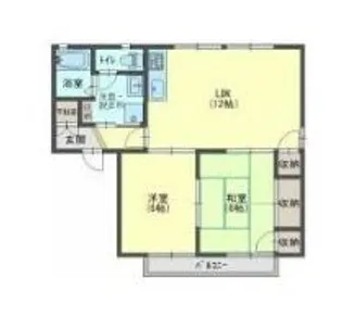 ハイツコロン【2階】の間取り