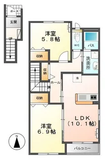 リカニッシュトイ【2階】の間取り