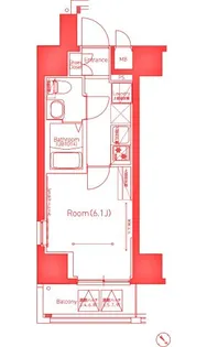 RELUXIA横濱鶴見【6階】の間取り