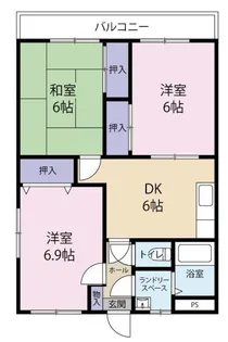 ルミエール小網代【3階】の間取り