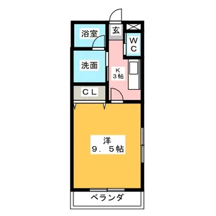 NKビル伏屋【2階】の間取り