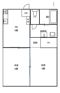 プレジール御所【2階】の間取り