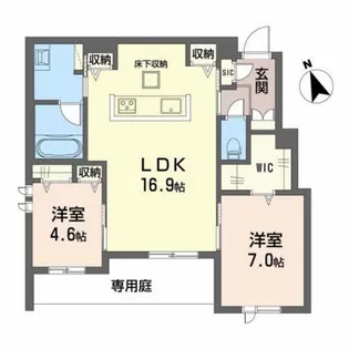 フィーノ【1階】の間取り