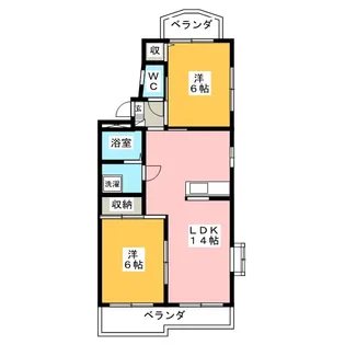 サンナップヒルズ関【2階】の間取り