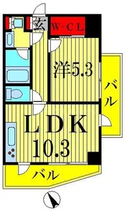 CASSIA押上【6階】の間取り