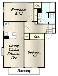 プレミールメゾン【1階】の間取り