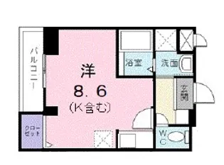 カーサ・コモドK【2階】の間取り