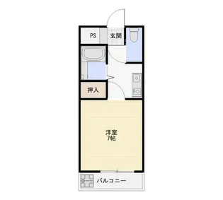 ミモザハイム【1階】の間取り