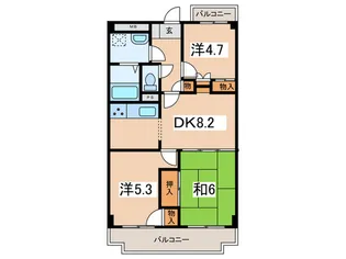 ファインクレスト【3階】の間取り