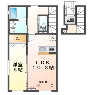 Crest尼沼A棟【2階】の間取り