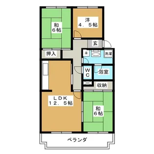 ステイツハウス栗田【1階】の間取り