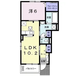 コンソラータI【1階】の間取り
