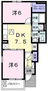 メゾン・ド・リアンVII【1階】の間取り