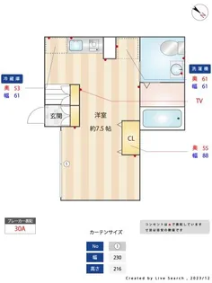 PLACE IN THE SUN【1階】の間取り