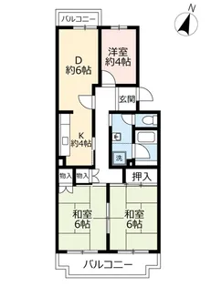 UR落合第三【5階】の間取り