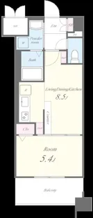 Caisse大橋【12階】の間取り