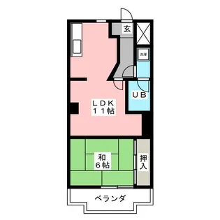 服部ビル【2階】の間取り