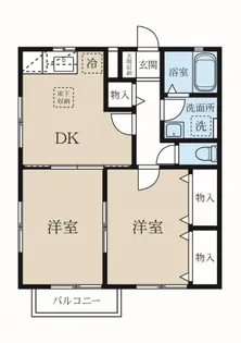 アリュミエールC【2階】の間取り