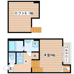 エスペランサ河原町【1階】の間取り