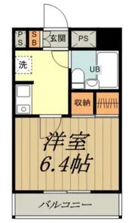 マンション清山【6階】の間取り