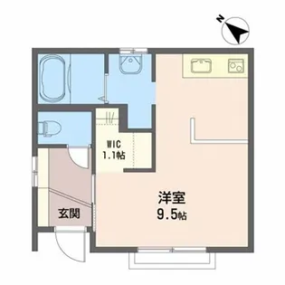 ソディア.ウェストI【1階】の間取り