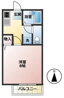 フォーユーパレス御幸【2階】の間取り
