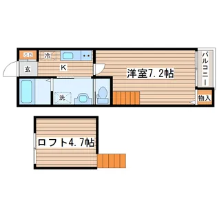 FJ国見【2階】の間取り
