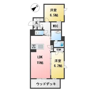 アンビエラ八事【1階】の間取り