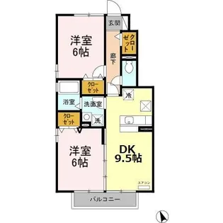 フェアリーコート【1階】の間取り