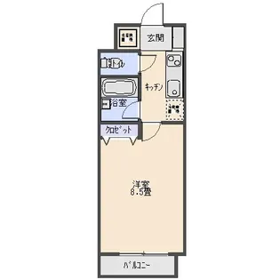 アヴァンツァーレ【4階】の間取り