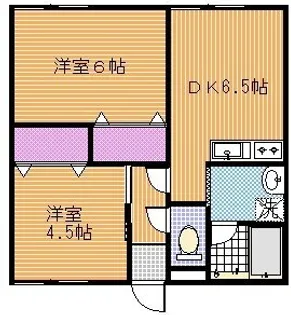 竹生荘【2階】の間取り
