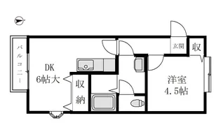 アドミラブールコートA棟【1階】の間取り