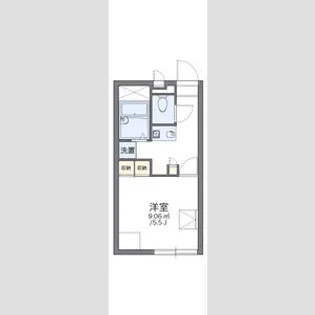 レオパレスシリウス【2階】の間取り