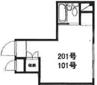 クロノス浅草【1階】の間取り