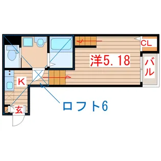 L’space Chouette【1階】の間取り