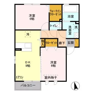 フィロソフィアB【2階】の間取り