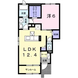 モダニスタ A【1階】の間取り