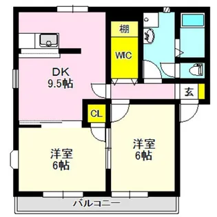 フローラルAB【1階】の間取り