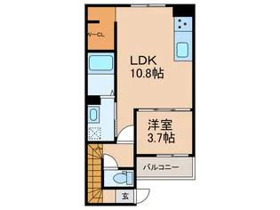 シャインラッシュI【2階】の間取り
