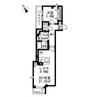 KRC【3階】の間取り