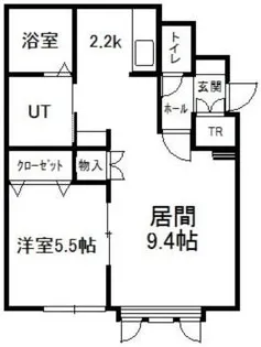 イースエピカA【1階】の間取り