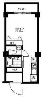 第6朝日ビル【4階】の間取り