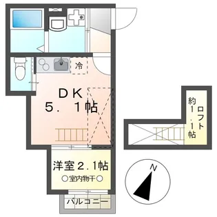 エクセレント丹木アネックス【2階】の間取り