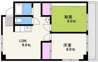 コーポラス・ナガイ【4階】の間取り