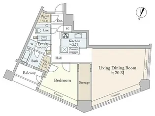 パークコート赤坂 ザ タワー【31階】の間取り