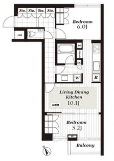 ザ・レジデンシャル北青山【2階】の間取り
