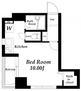 ラ・ピアッツァ麻布十番【8階】の間取り