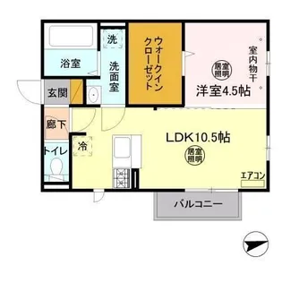 グレイス平須【2階】の間取り