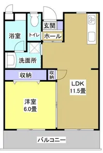 シャトレ八番館【1階】の間取り
