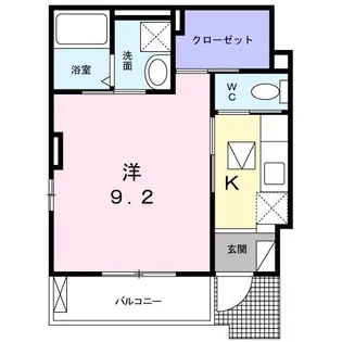サウスビレッジII【1階】の間取り